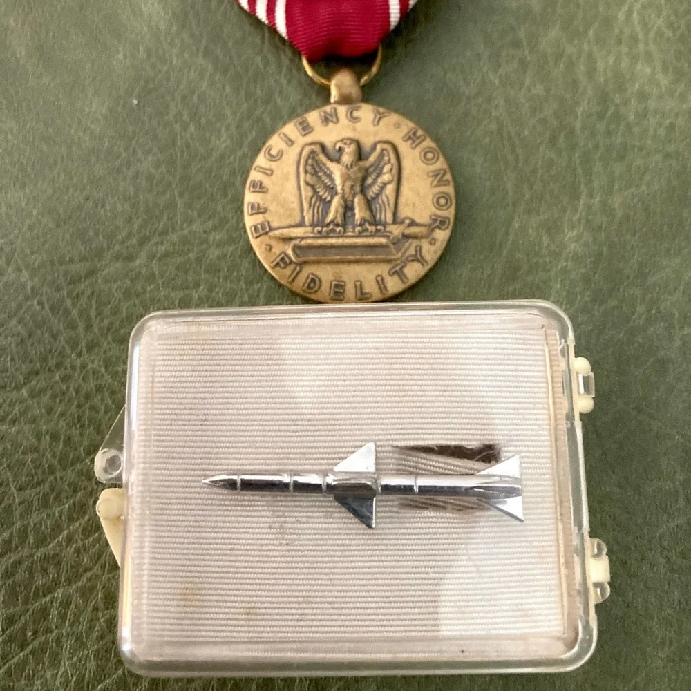 “Symbols of Security” presentation tie clasp, Raytheon Polaris Missile System